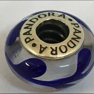 Group 2: Pandora Charm Blue Swirly Swirl 790675 $16.00 Each. Good Condition